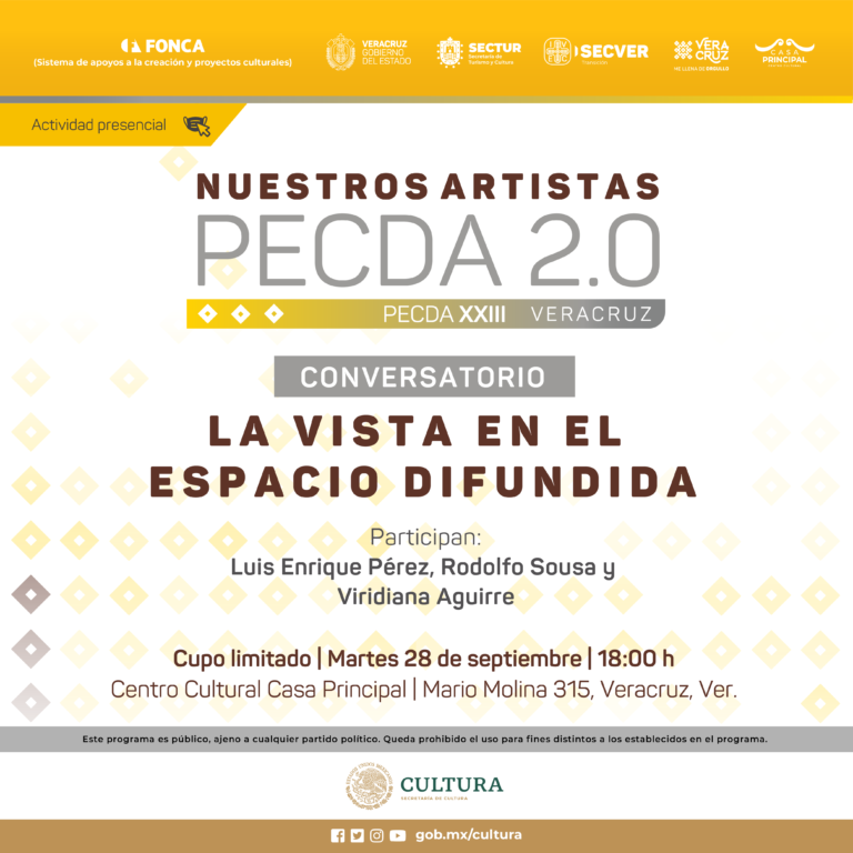 Centro Cultural Casa Principal reabre sus puertas con la exposición Nuestros artistas PECDA 2.0. La vista en el espacio difundida