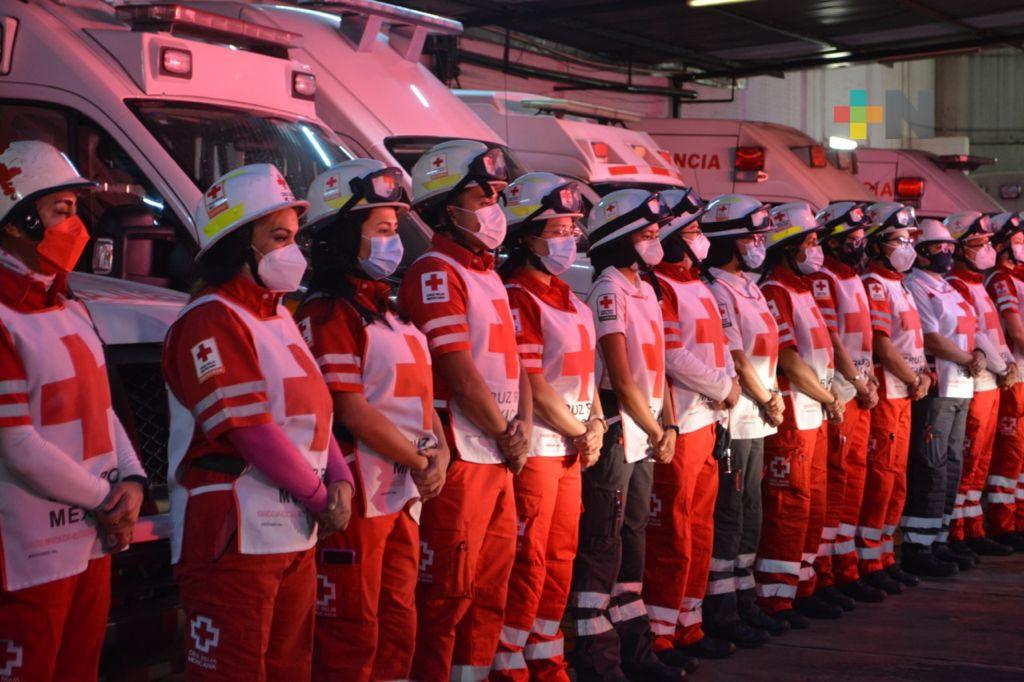 Cruz Roja Mexicana rinde homenaje a la memoria de personas fallecidas por los sismos de 1985 y 2017