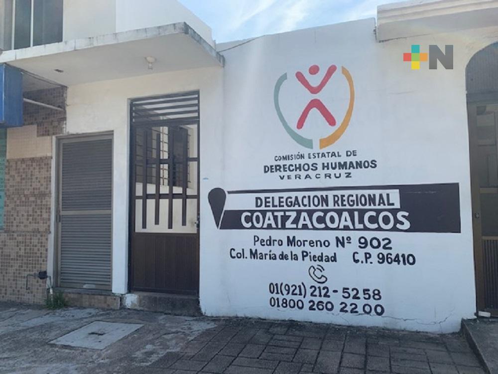 Durante 2021, se han triplicado demandas que atiende la Delegación Estatal de Derechos Humanos en Coatzacoalcos