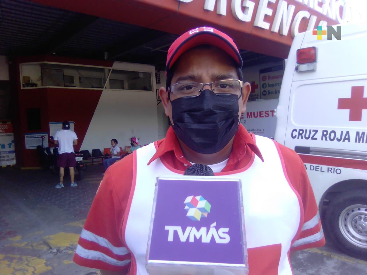 Cruz Roja atendió tres accidentes en noche de festejos patrios