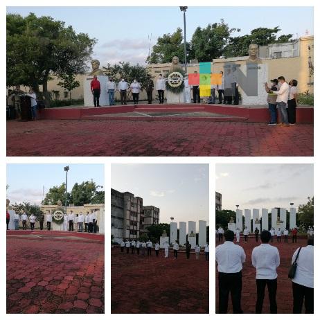 En Coatzacoalcos, autoridades conmemoraron los 200 años de la consumación de Independencia