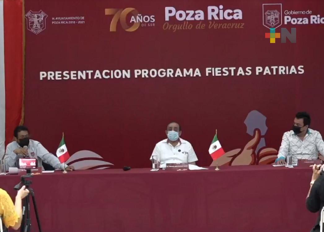 En Poza Rica, conmemoración de la Independencia de México será de manera virtual