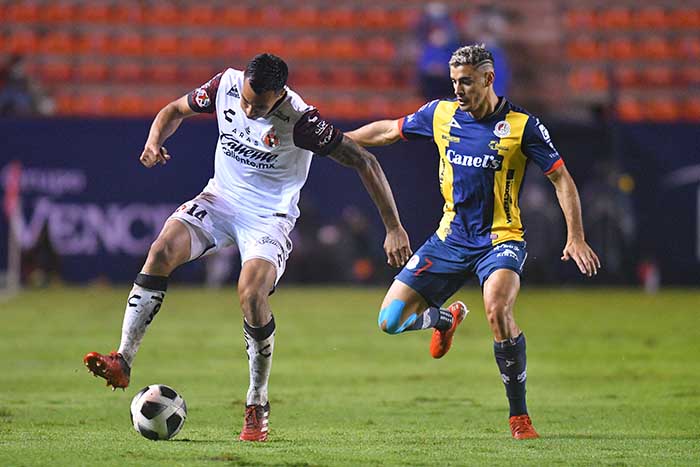 Con triplete de Germán Berterame, San Luis goleó a Tijuana