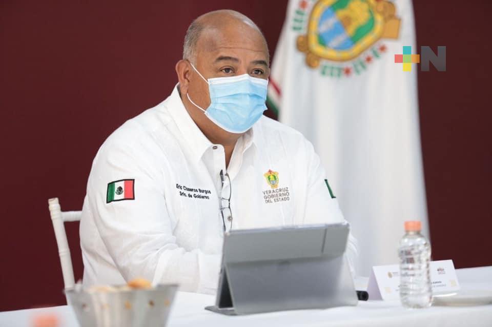 Secretario de Gobierno, Eric Cisneros encabezó la Mesa de Coordinación para la Construcción de la Paz