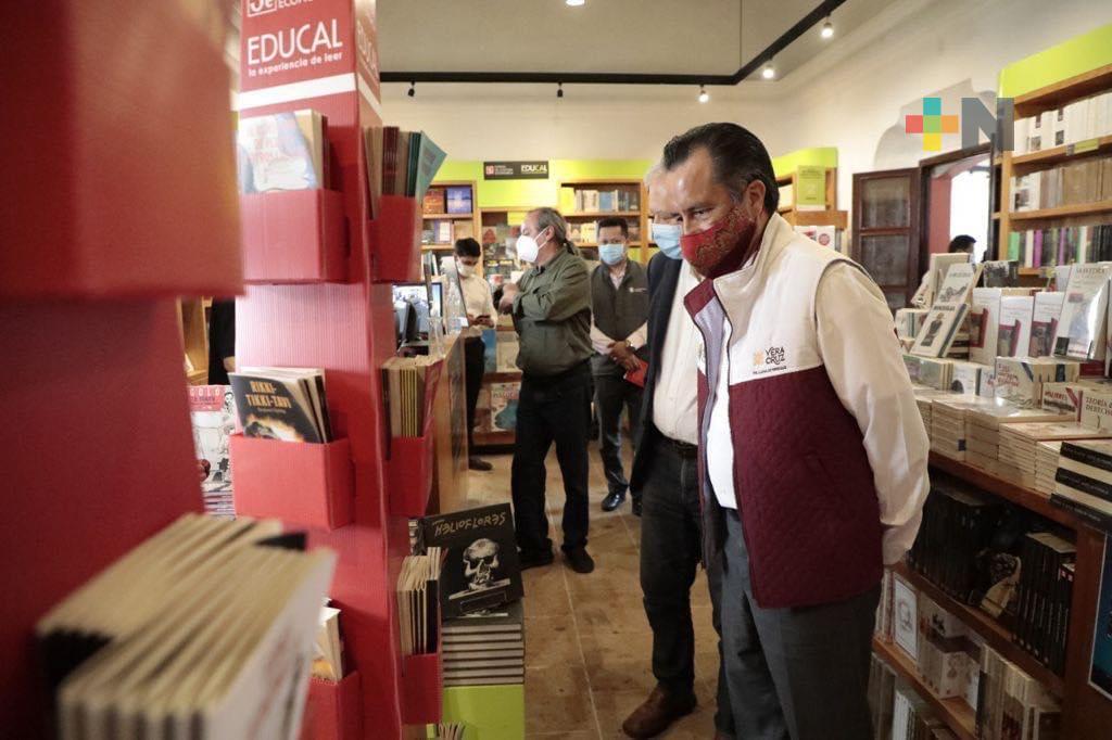 Gobernador inauguró la nueva Librería EDUCAL “Manuel Maples Arce”