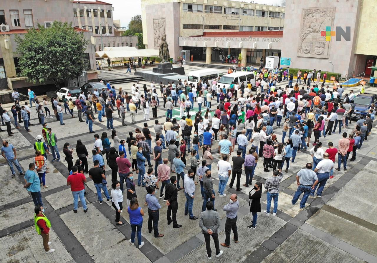 Participa personal del IMSS en Primer Simulacro Nacional 2021