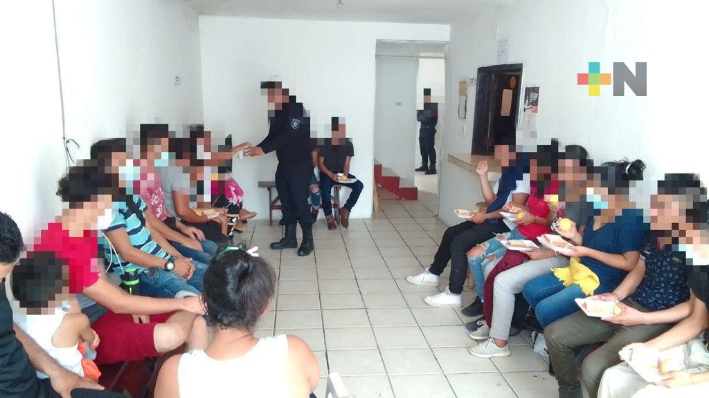 SSP resguarda a 63 migrantes al sur de la entidad