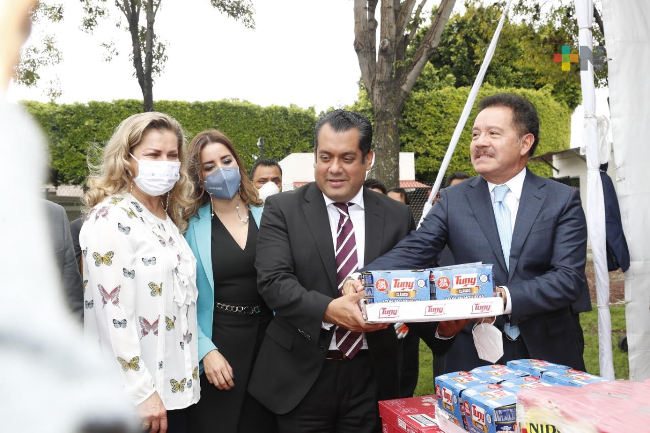 La Cámara de Diputados donará 61 toneladas de víveres a Veracruz, Puebla e Hidalgo