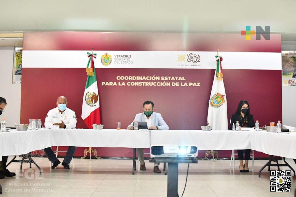 FGE brinda informe en la COESCONPAZ