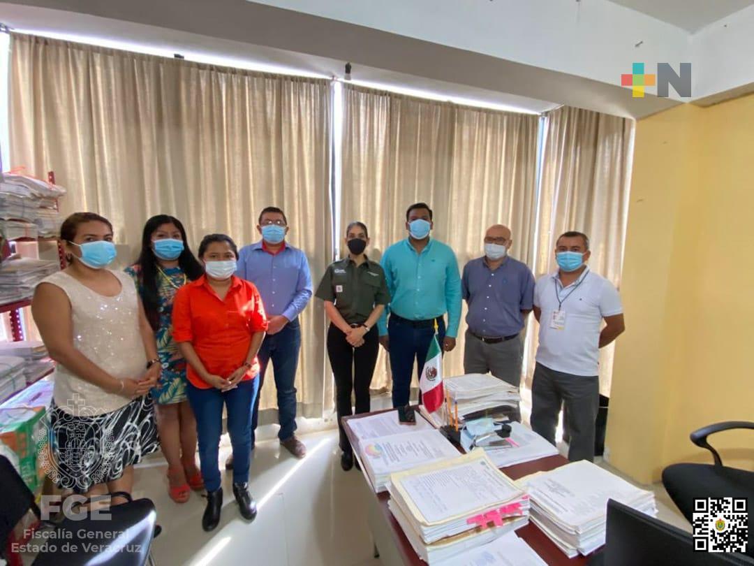 La titular de la FGE, Verónica Hernández visitó la Unidad Integral de Procuración de Justicia en Acayucan