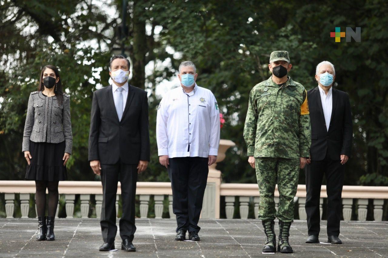 Cuitláhuac García preside conmemoración del natalicio de José María Morelos y Pavón