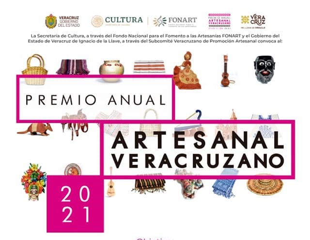 Publican convocatoria para el Premio Anual Artesanal Veracruzano 2021
