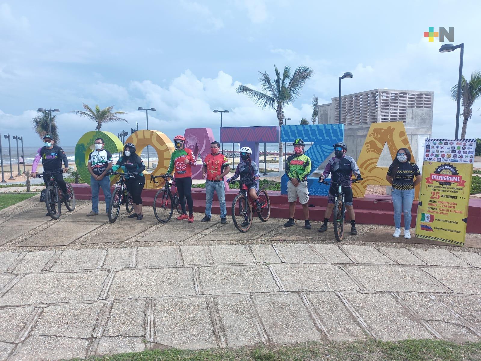 Realizarán ciclistas mega rodada en malecón costero de Coatzacoalcos