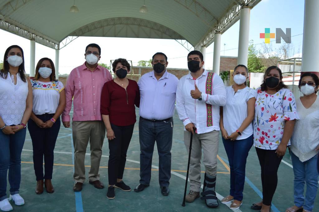 Se rehabilitarán más de 2 mil escuelas afectadas por Grace, en Veracruz: Delfina Gómez