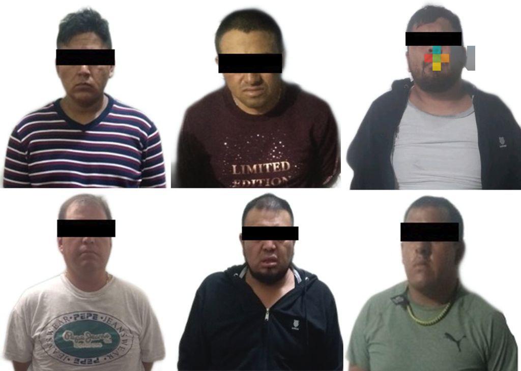 Detiene SSP a seis personas por robo a tienda departamental, en Xalapa