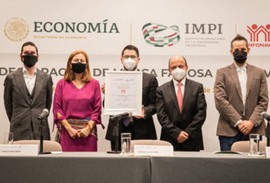 Secretaría de Economía e IMPI declararon a Infonavit como marca famosa
