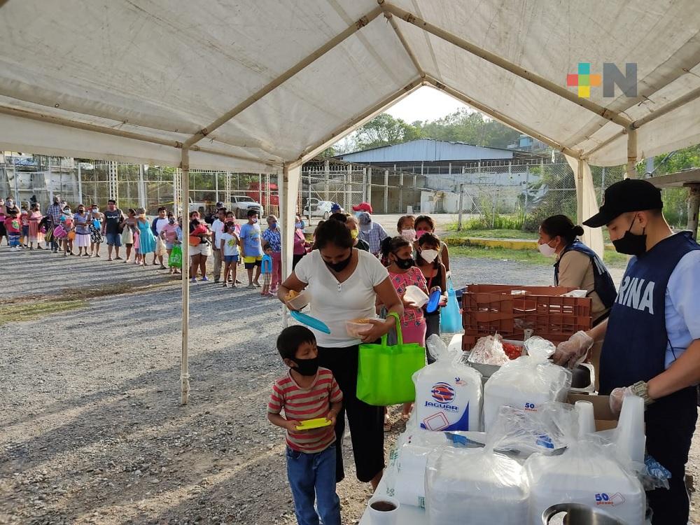 Semar continúa apoyando a municipios de zona norte de Veracruz afectados por Grace