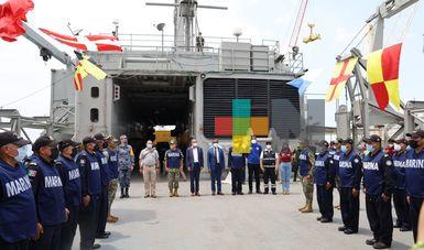 Buques de la SEMAR arribaron a Haití con ayuda humanitaria y apoyo médico del Gobierno de México