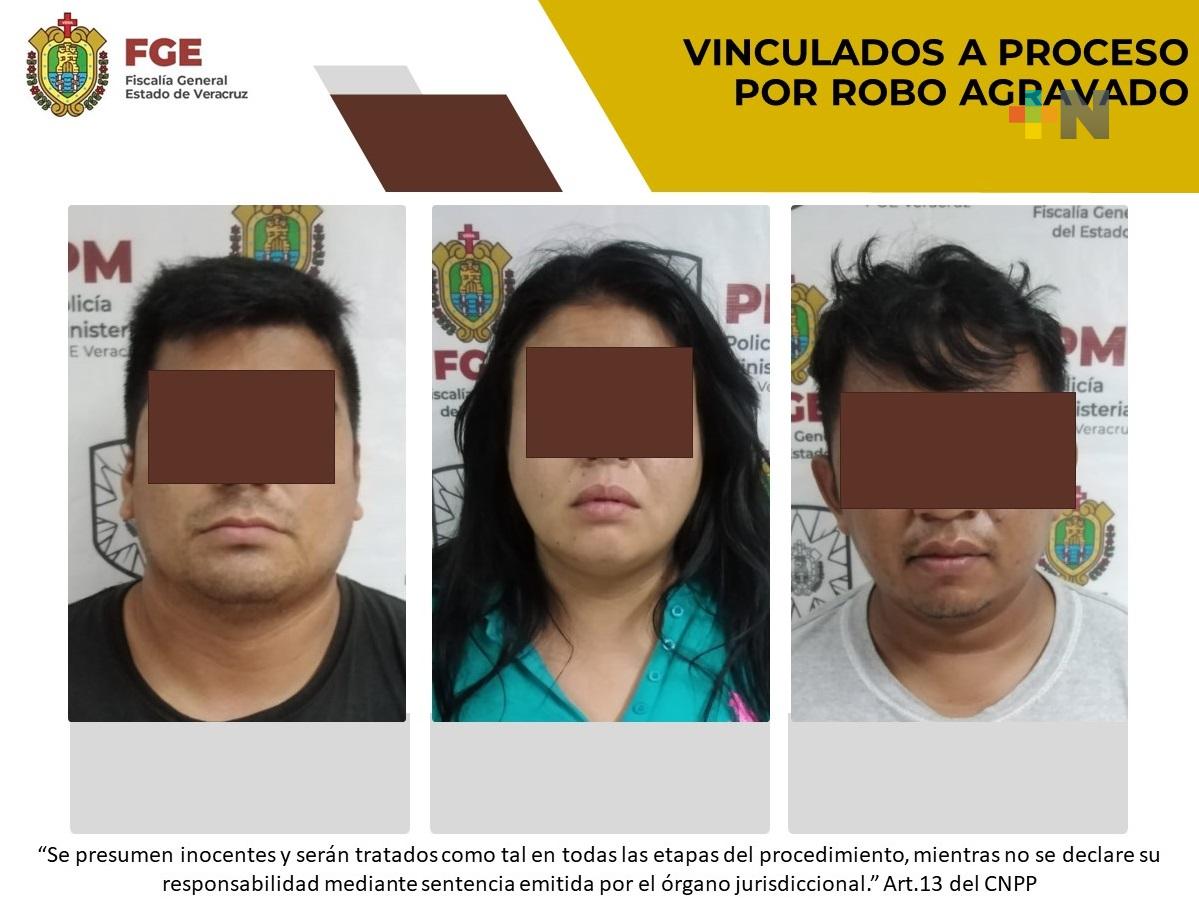 Tres personas son vinculadas a proceso por robo agravado, en Coatzacoalcos