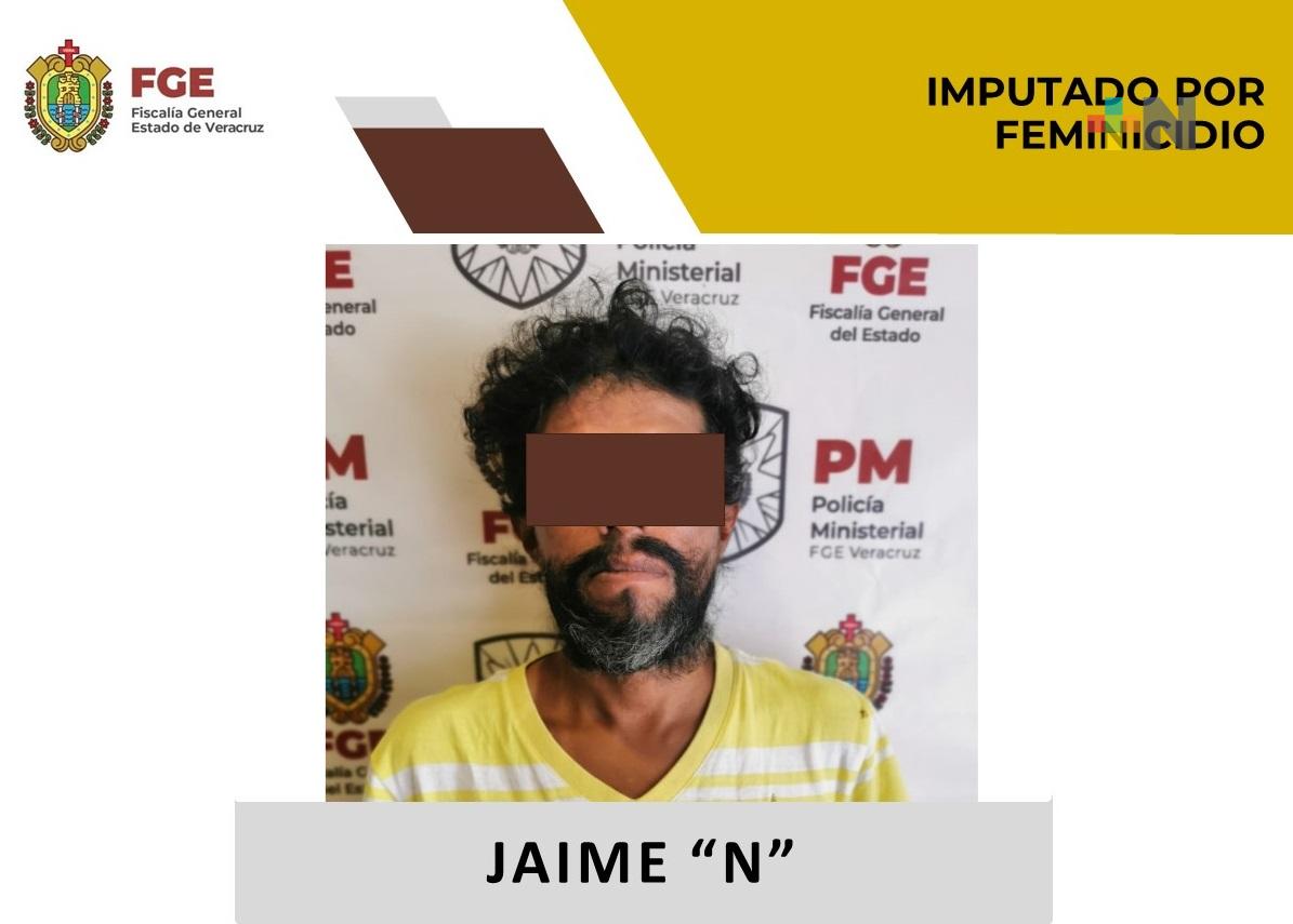 Por feminicidio, la Policía Ministerial detuvo a Jaime «N», al centro del estado