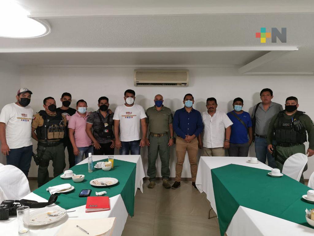 CEAPP y Fuerza Civil se reúnen con reporteros policiacos de la Huasteca Alta