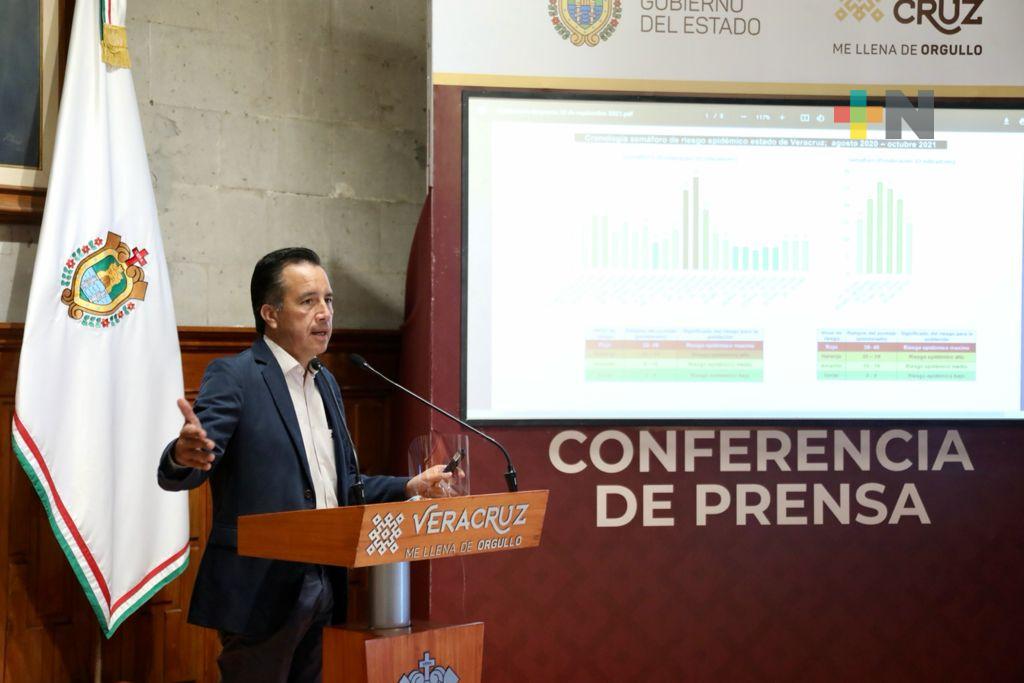 Pide gobernador Cuitláhuac a adultos de 30 a 45 años no confiarse ante COVID, aun estando vacunados
