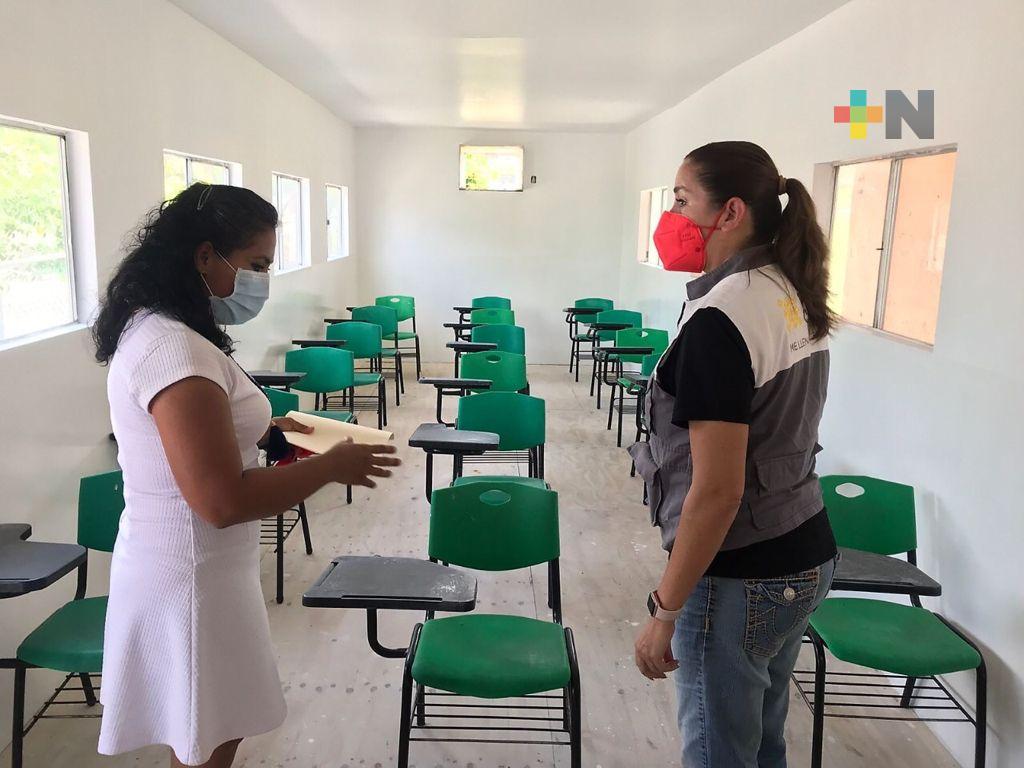 Entrega SEV aula móvil en primaria “Ejército Mexicano” de Veracruz