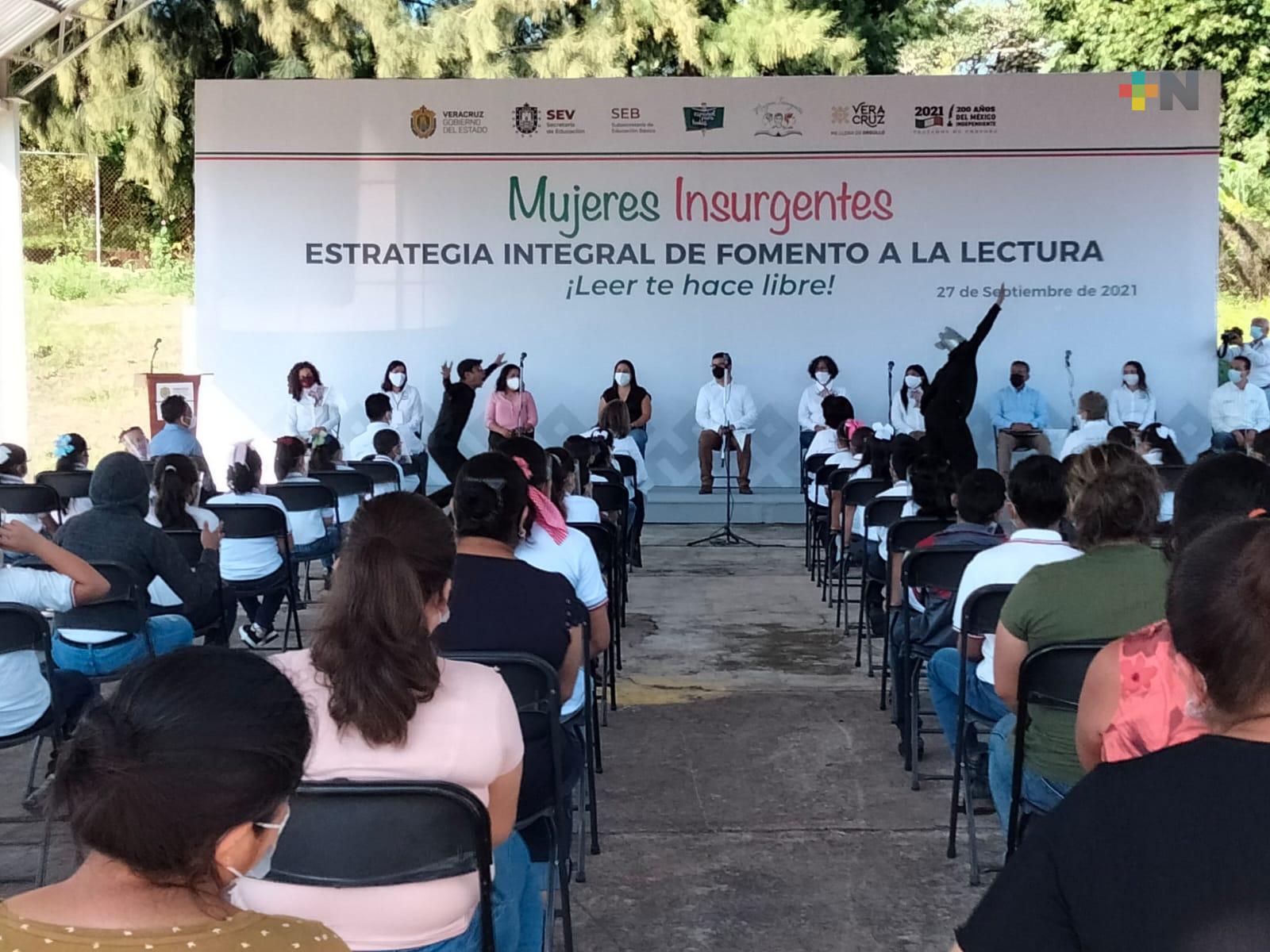 Inicia brigada Mujeres Insurgentes; fomentará lectura en primarias de municipios aledaños a Xalapa