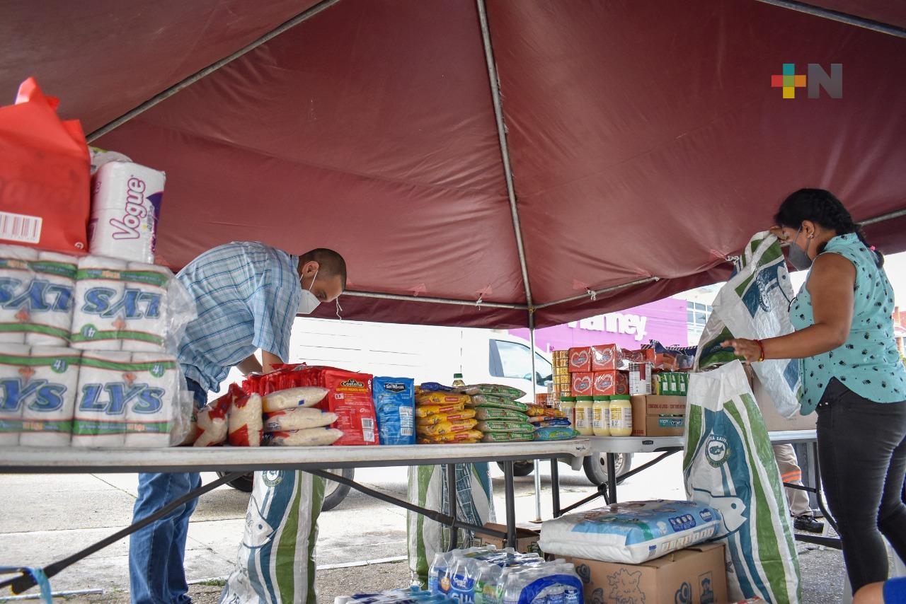 Hasta el 17 de septiembre se mantendrán centros de acopio en Coatzacoalcos para afectados por huracán Grace