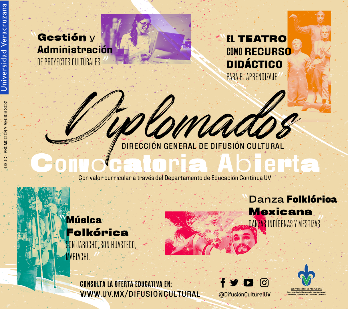 Abierta convocatoria de diplomados de Difusión Cultural de la Universidad Veracruzana