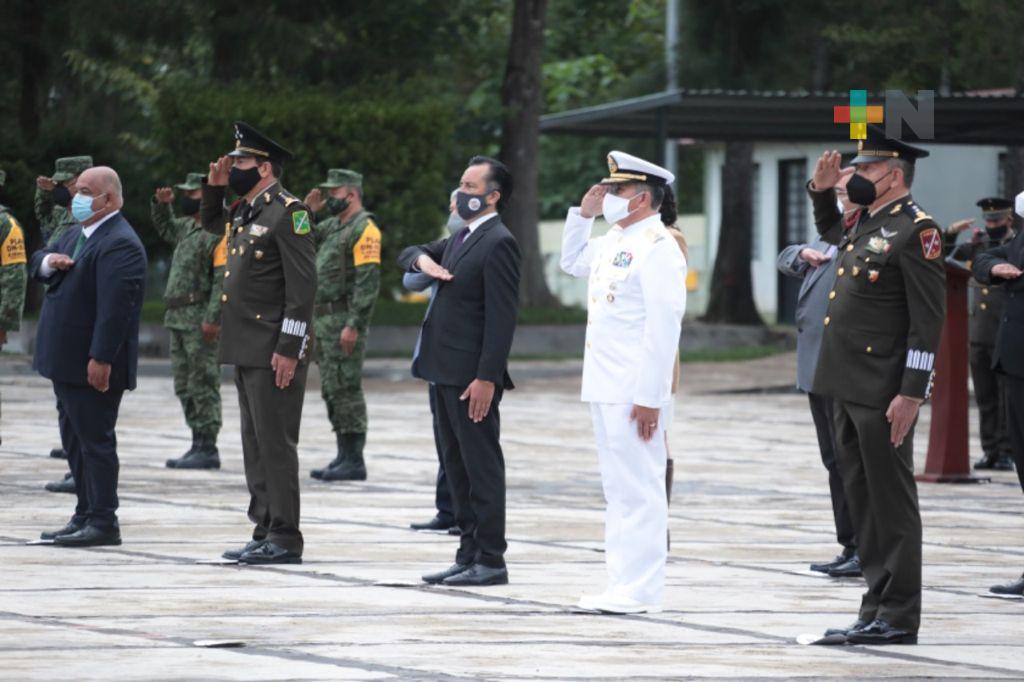 Cuitláhuac García asistió a toma de protesta del nuevo comandante de la 26/a Zona Militar