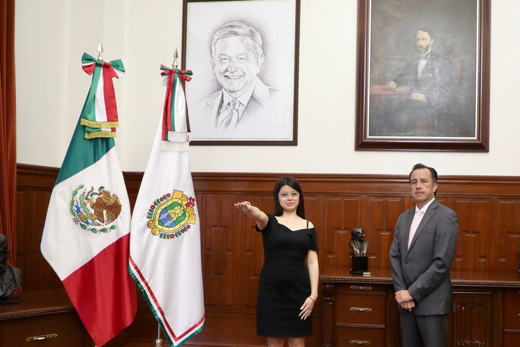 Nombra gobernador a Dorheny García, como nueva secretaria del Trabajo