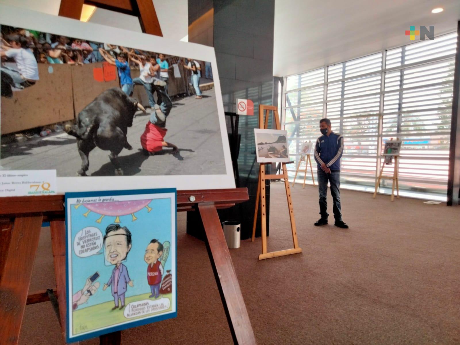 Con una exposición de fotografías y caricaturas, el Diario de Xalapa celebra su 78 aniversario