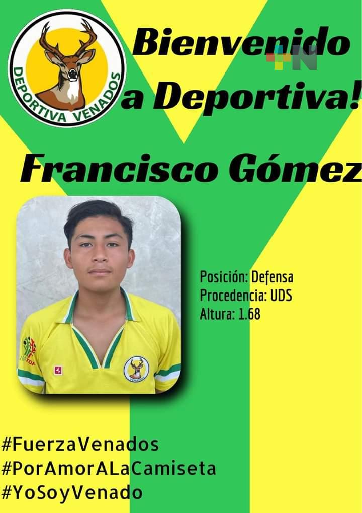 Javier Gómez jugará Tercera División con el club Venados de Mérida