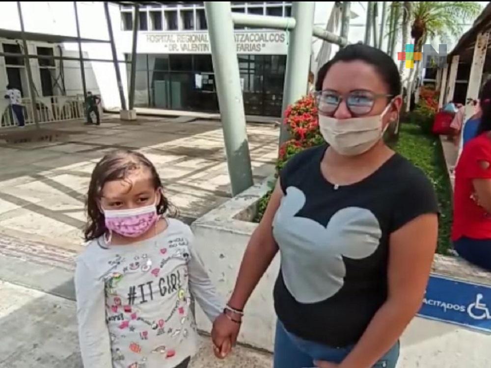 En Coatzacoalcos, madre de menor con leucemia pidió a padres estar atentos a la salud de sus hijos