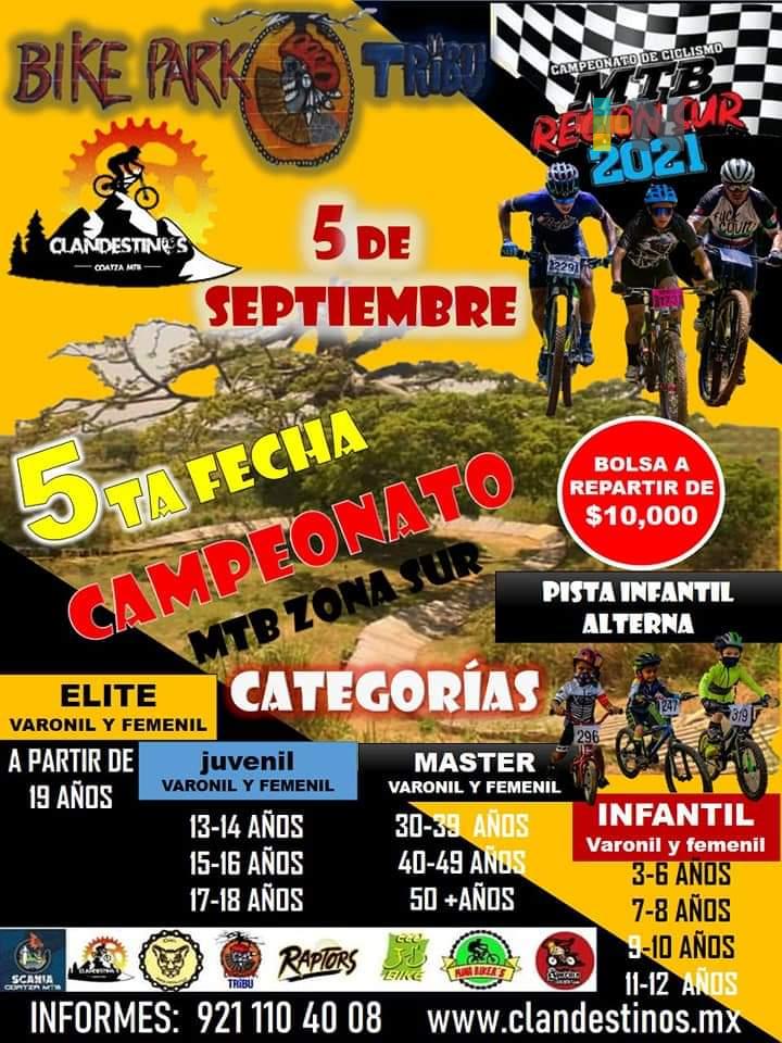 Este fin de semana, en Coatza, el Campeonato de Ciclismo de Montaña Región Sur
