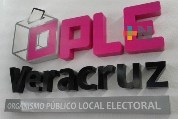 El OPLE Veracruz sesionará ordinaria y extraordinariamente este martes