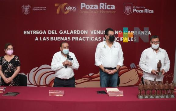 Galardonaron a Poza Rica por buenas prácticas municipales