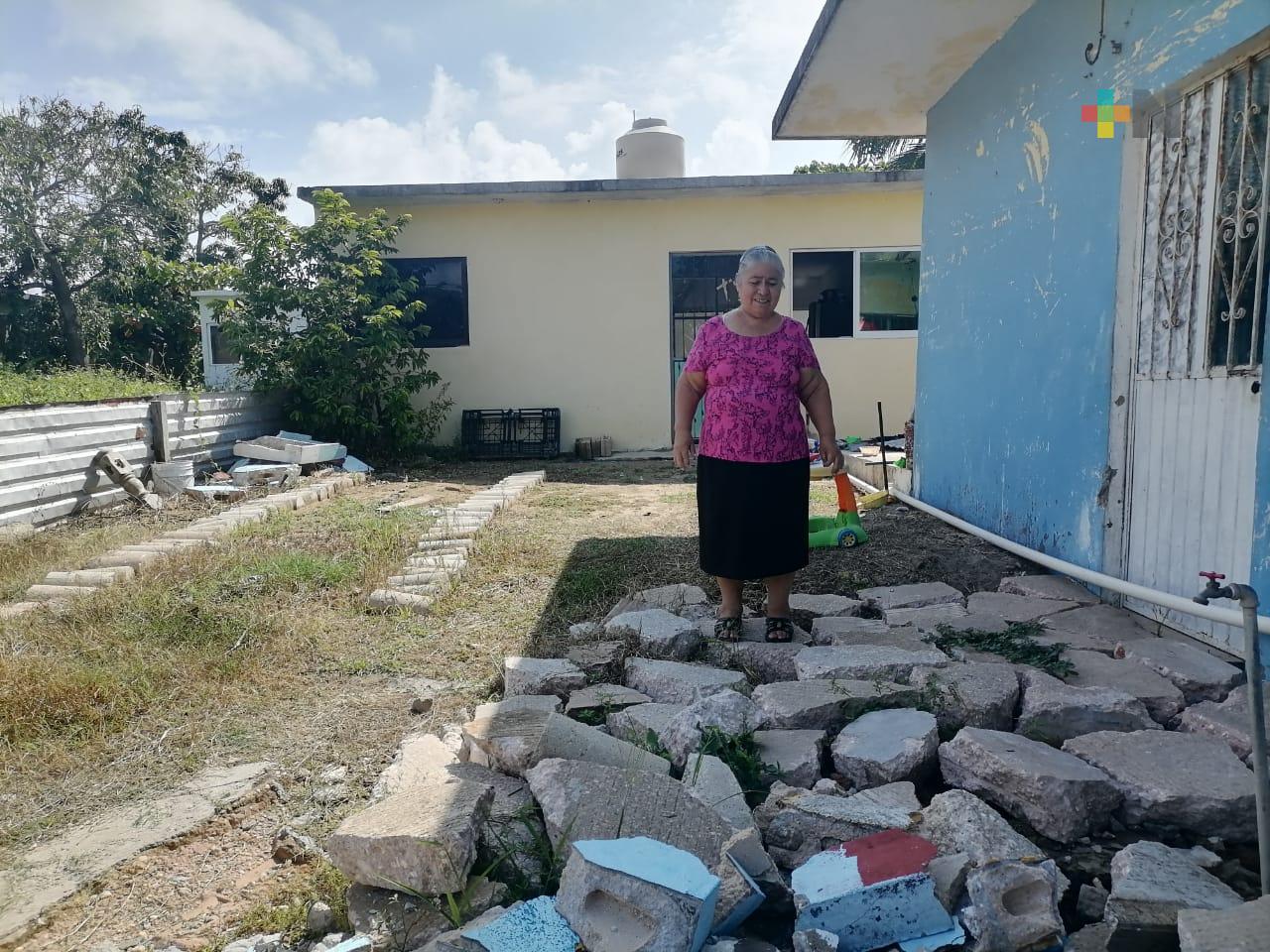 A cuatro años del sismo, familias de Coatzacoalcos han recuperado sus viviendas