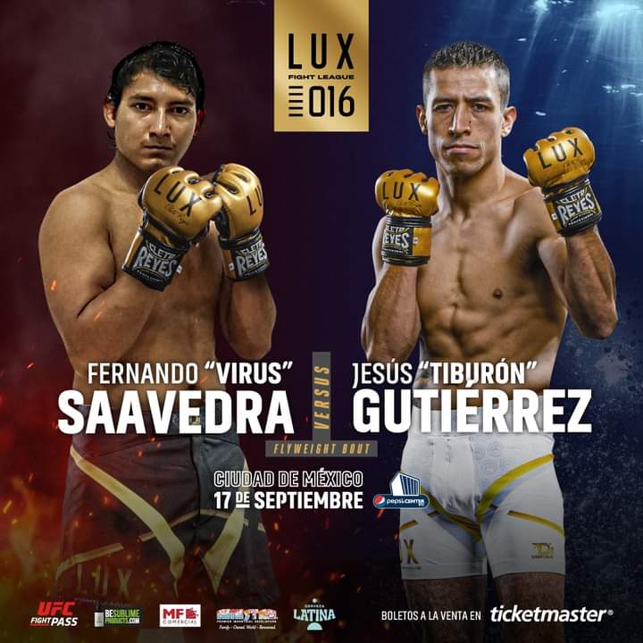 «Virus» Saavedra enfrentará al «Tiburón» Gutiérrez en LUX Fight League