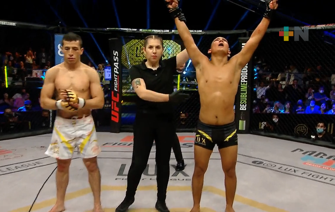 «Virus» Saavedra debutó con triunfo en LUX Fight League