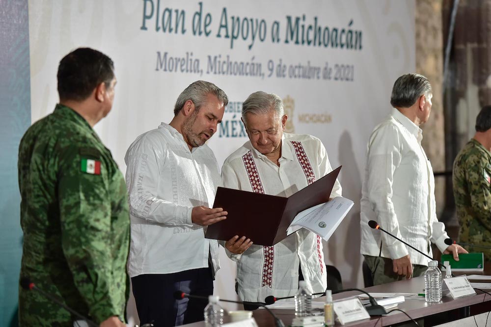 Michoacán cuenta con todo el apoyo del gobierno federal, afirma presidente en Morelia