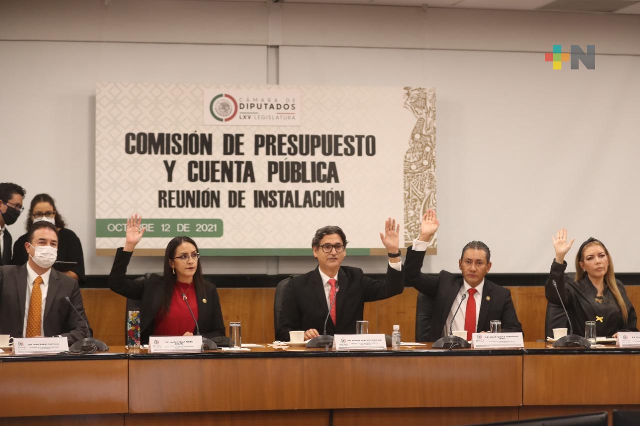 Instalan Comisión de Presupuesto y Cuenta Pública