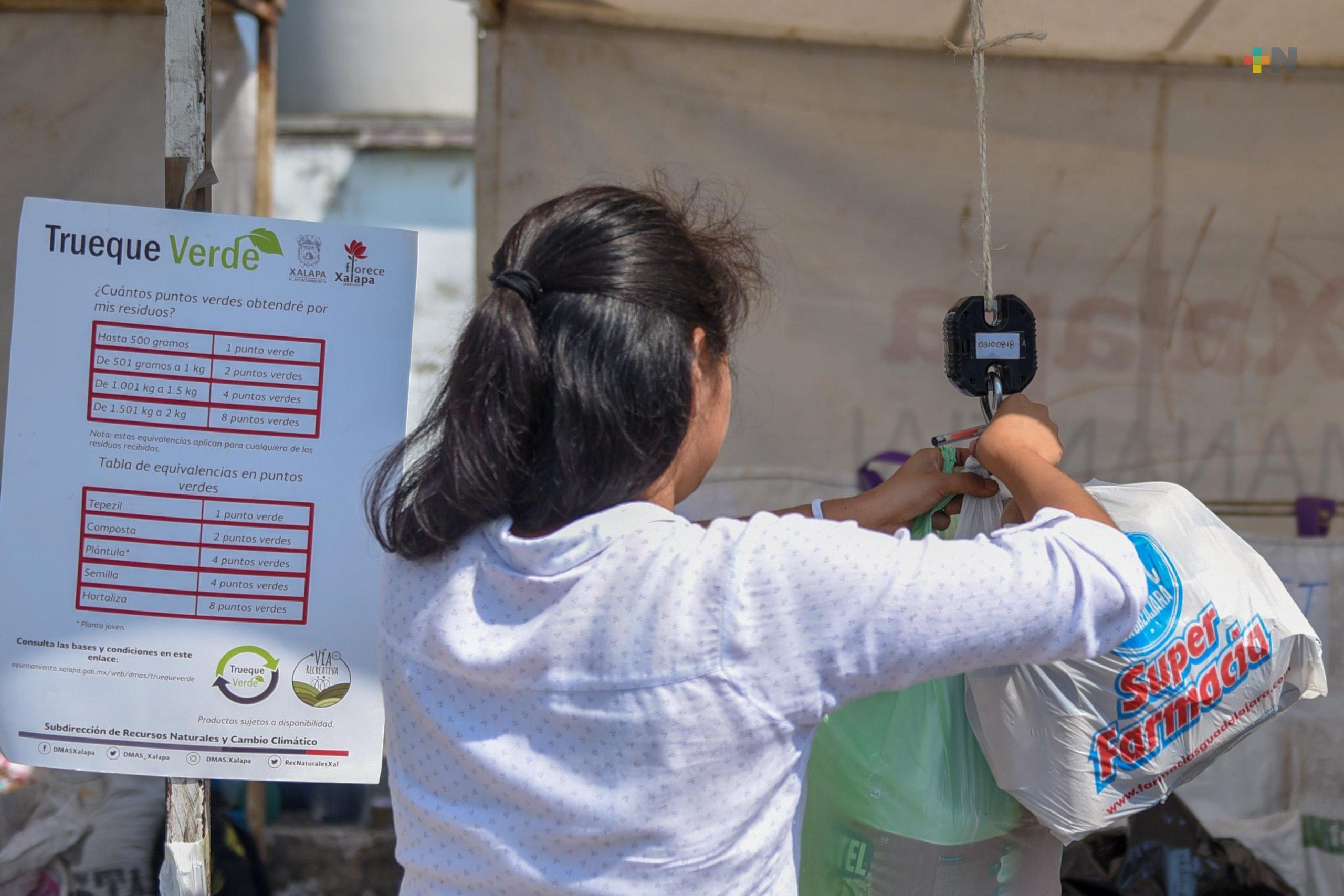 Trueque Verde en parque La Loma de Xalapa