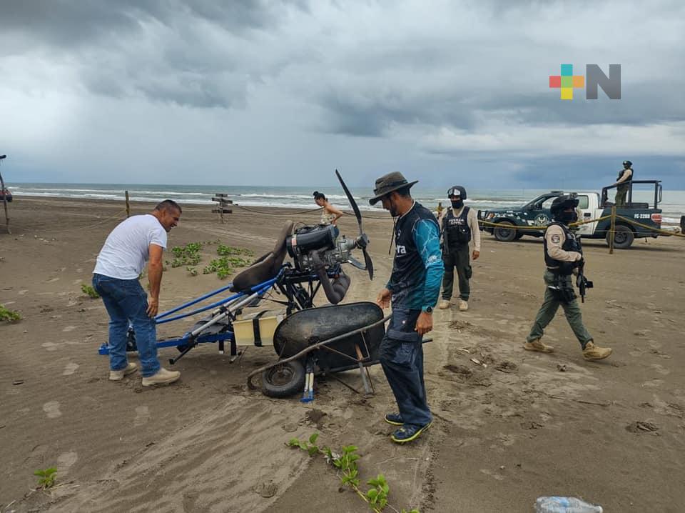 Fuerza Civil acudió al auxilió de la persona accidentada en Úrsulo Galván