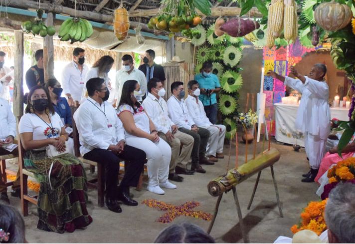Con festival El Peregrinar de las Almas, pueblo totonaco abre la puerta de sus tradiciones en honor a los fieles difuntos