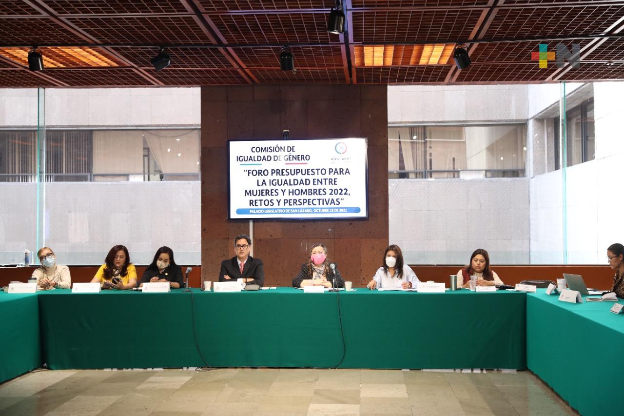 Inauguran Foro «Presupuesto para la Igualdad entre Mujeres y Hombres 2022, Retos y Perspectivas»
