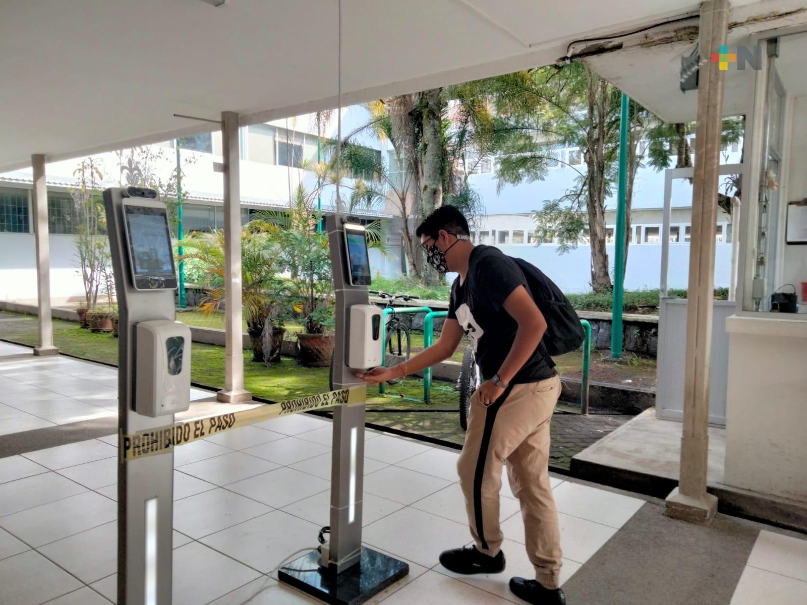 En Xalapa, inició regreso gradual y voluntario de estudiantes a la UV