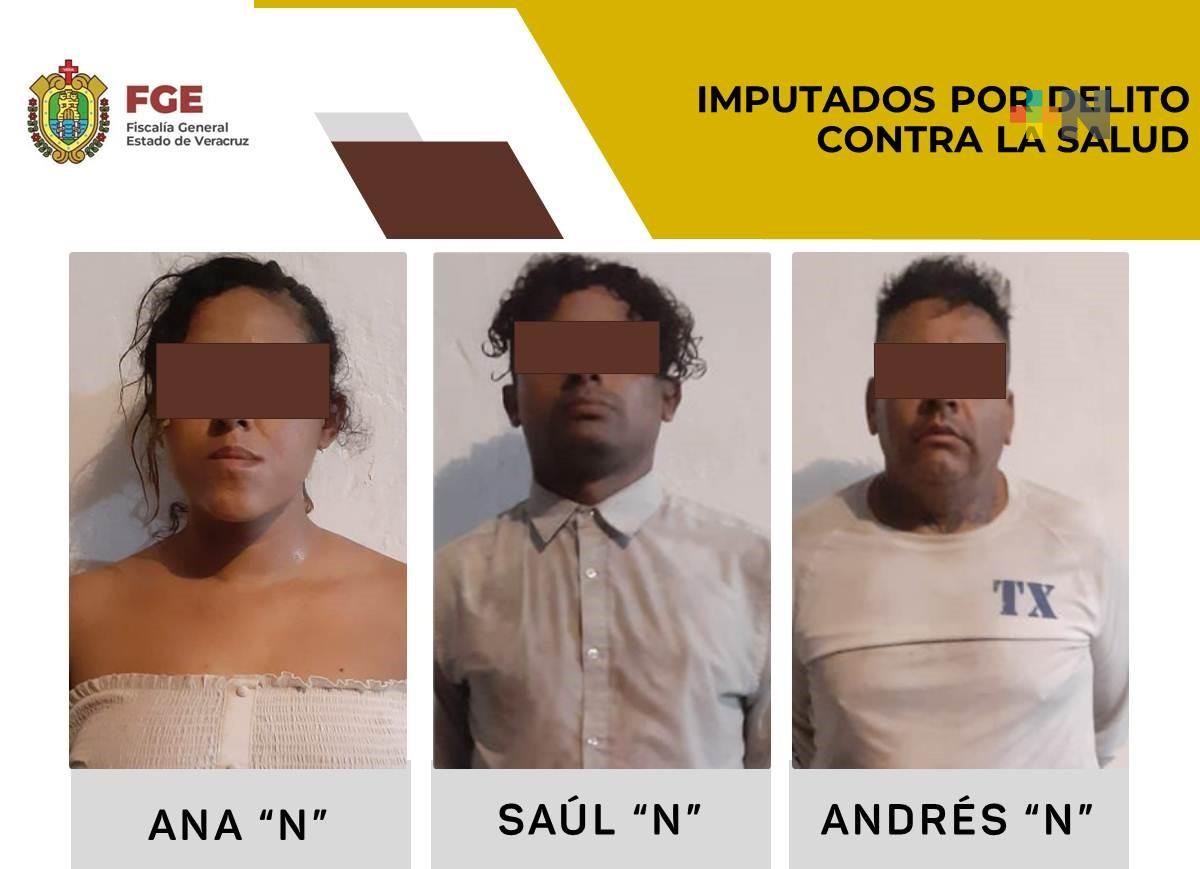 Tres imputados por delito contra la salud en Tuxpan