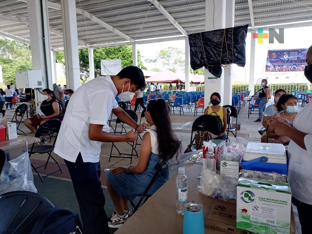 Concluye vacunación contra Covid-19 para población de 18 a 29 años en Coatzacoalcos